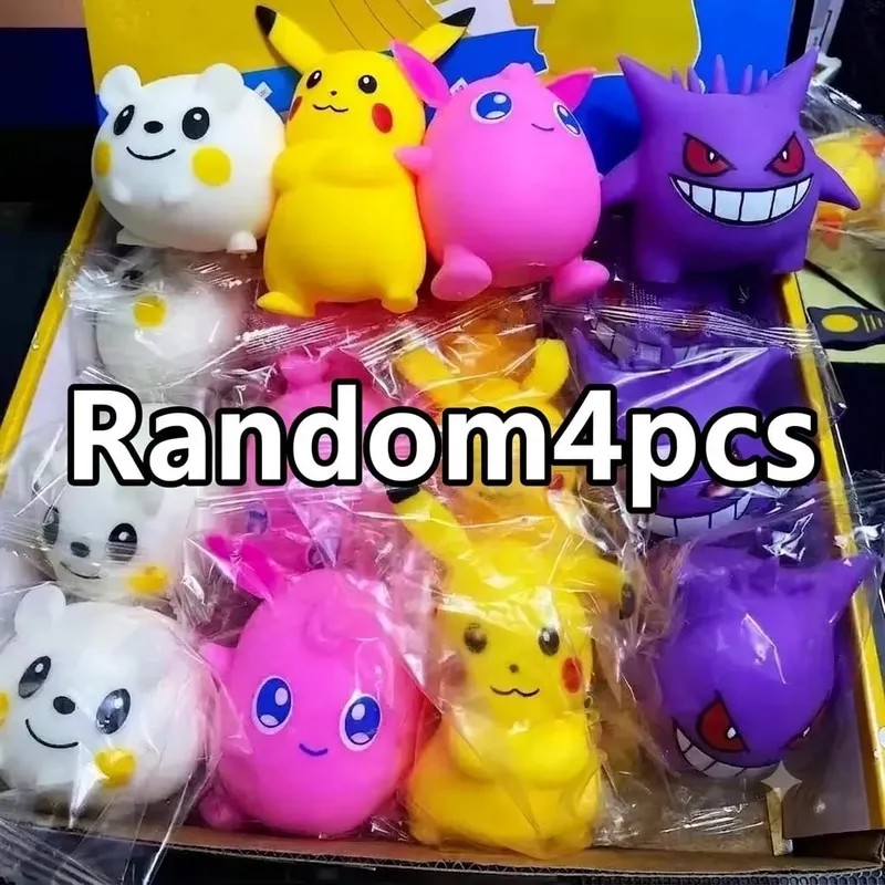 Cute Pokemon Cartoon Pikachu Squeeze Toy Rebound Pinch Music Suitable for Fans to Relieve Stress Knead Figurines Party Gift — image 8