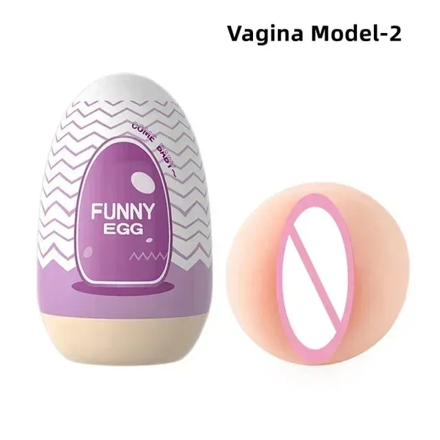 Egg Portable Stimulator Penis Massager Soft Rubber Adult Sex Toys para sa Mga Lalaki Makatotohanang Vagina Pocket Pussy Mini Cups Masturbator — image 10