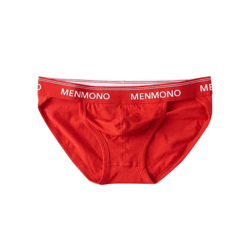 MEN cotton tide men's triangle bagong sexy low waist slim breathable youth personality U convex underwear men. — image 22