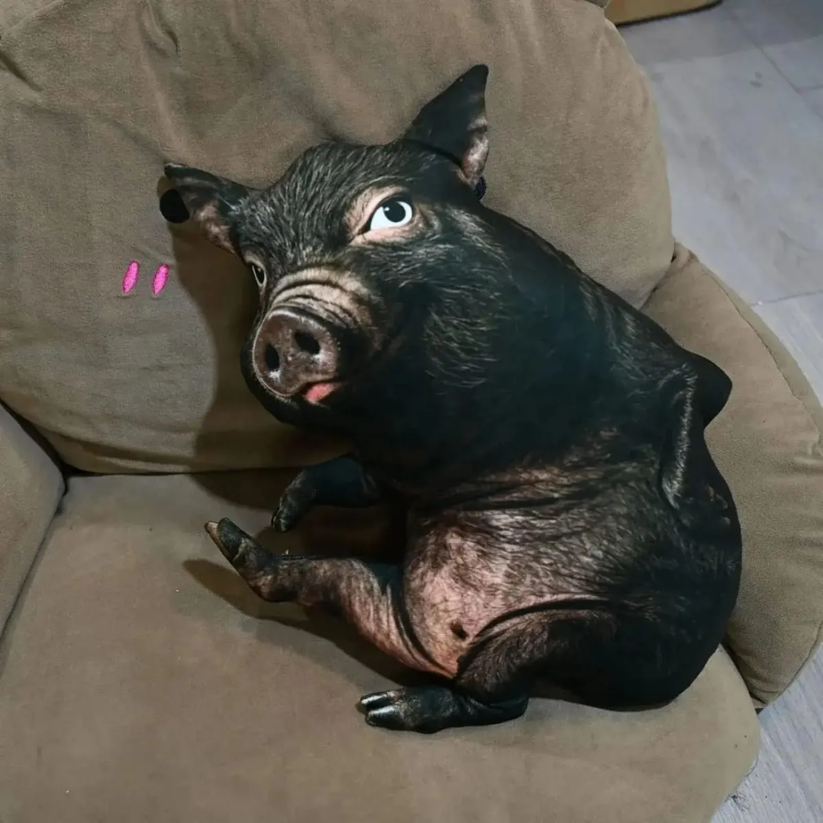 【In Stock】Cute Lifelike Simulation Pig Plush Toy Soft Sleeping Pillow Holiday Gift For Close Friends Home Sofa Decor Cushion — image 12