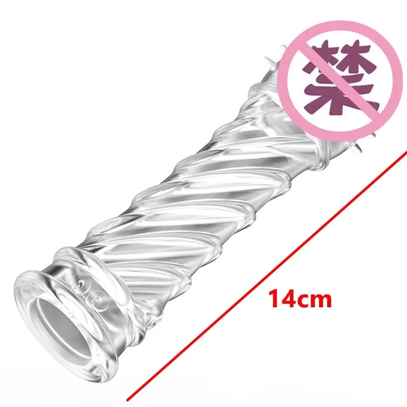 Realistisk Penisförlängning Cock Sleeve Återanvändbar Silikon Penisförstorare Fördröjning Kondomer För Män Dildo Enhancer Sexleksaker Erotisk butik — image 16
