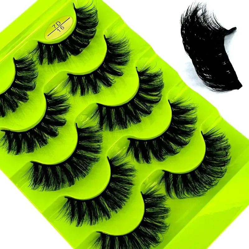 Fluffy Lashes Mink False EyelashesThick Cat Eye Makeup Long Natural Volume 3d Eyelashes Extension Wholesale Mink Eyelashes — image 14