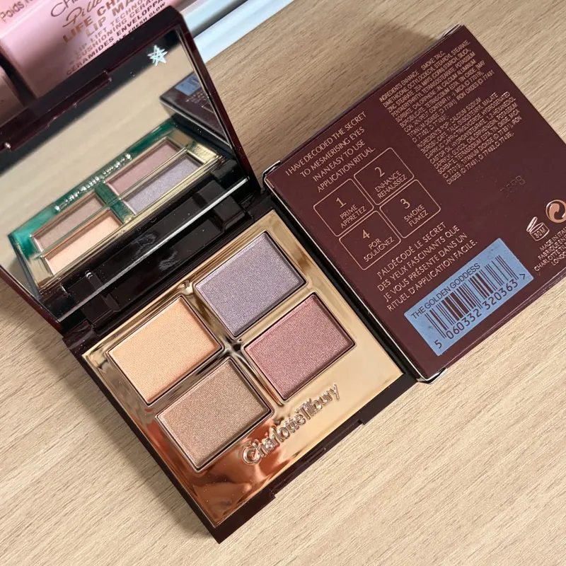 Charlotte Tilbury PILLOW TALK Série Coração Macio Cor Dupla Pó Blush Placa de Cores Código de Cores Quentes Primeiro Amor Sexo em Fogo