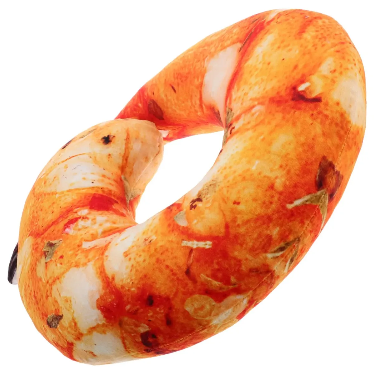 Cute Cooked Shrimp Pillow Soft Huggable Neck Rest Cushion Unique Kitchen Decor Prop Simulation Food Pillow Lifelike Shrimp