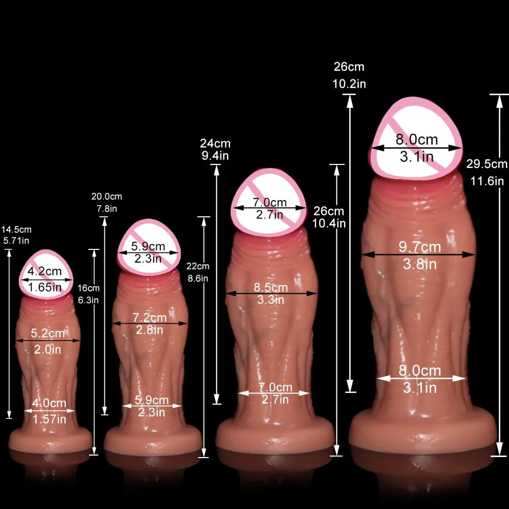 52-97mm Napakalaking Anal Dildos para sa Babae Mga Lalaki Mga Sex Toys Silicone Realistic Dildo Butt Plug Consolador Makapal Dick 18+ Sex Shop Malaking titi — image 2