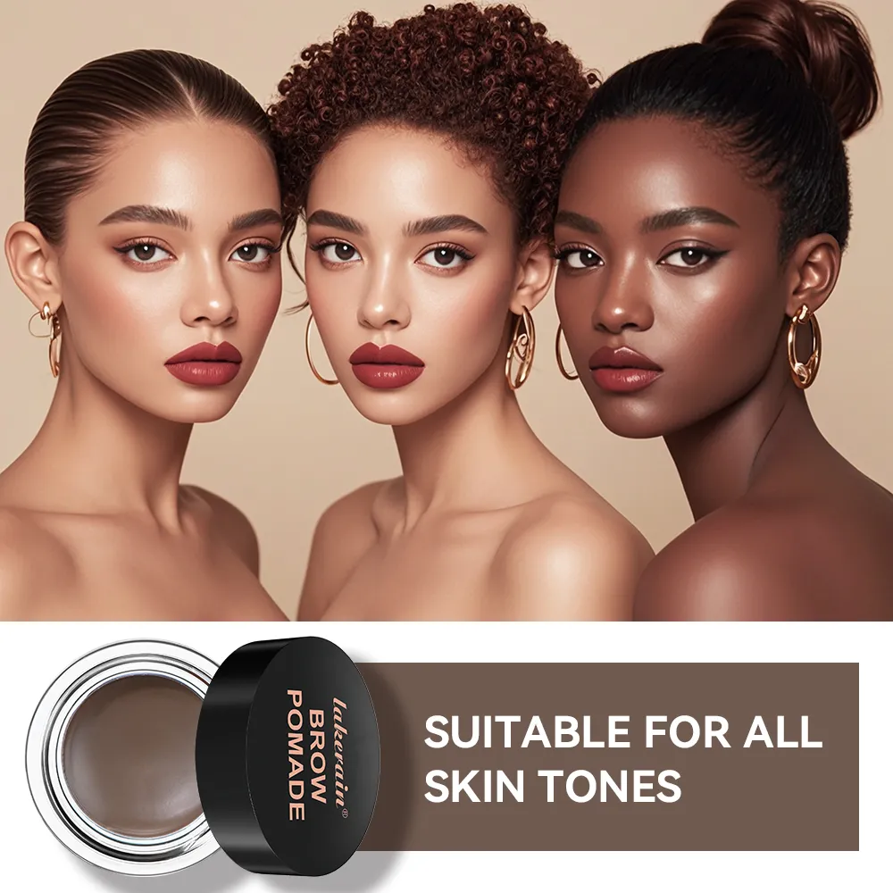 6 Colors Waterproof Eyebrow Tint with Brush Long-Wearing Full-Pigment Smudge-Proof Eyebrow Pomade Natural Wild Brows Makeup — image 6