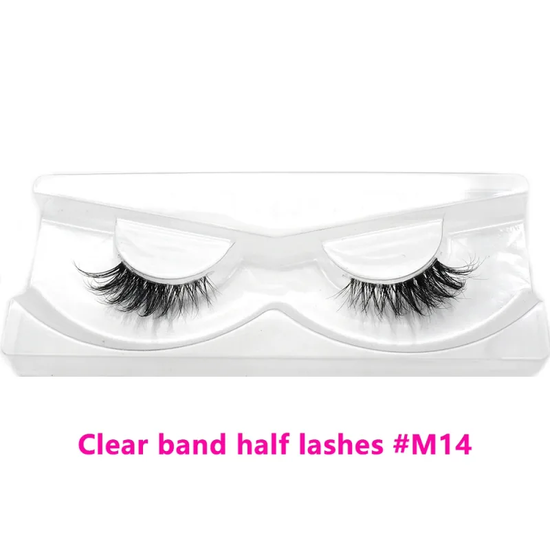Bulk Items 10/30/60/100 Pairs Mink Half Lashes Natural Long Fluffy Wispy Half False Eyelashes Extension Lightweight Short Lashes