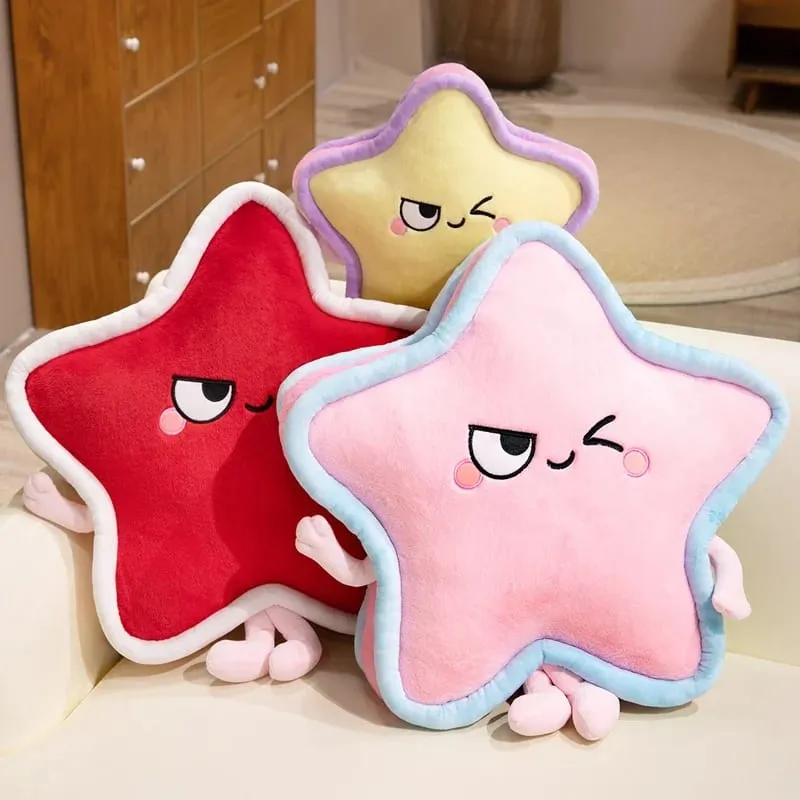 Five Pointed Star Plush Pillow 40/60cm Stuffed Cushion Squishy Sofa Cushion Adorably Home Decor Toys Creative Birthday Gifts — image 6