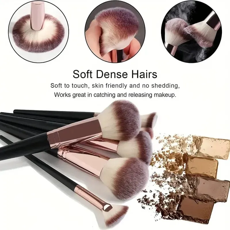 NEUE 3-20PCS Make-Up Pinsel Set Lidschatten Foundation Concealer Blending Rouge Pinsel Weichen, Flauschigen Frauen Schönheit werkzeug Weihnachten Geschenk — image 4
