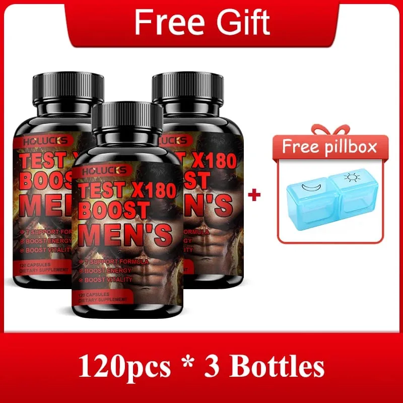 Natural Male Test Booster Supplement with Boron & Vitamin Blend Support Vitality Stamina Endurance & Physical Vigor — image 8