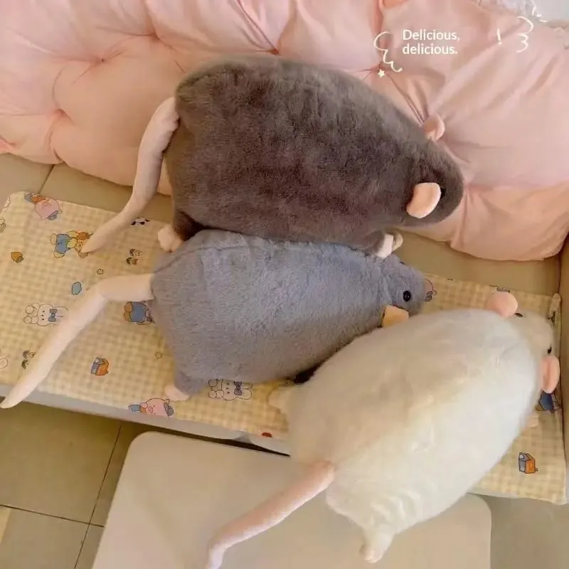 1Pcs 35/50/90cm Pillow Birthday Gift Cartoon Flower Branch Rat Soft Oversized Animal Figure Cute Simulation Big Mouse Plush Toy — image 2