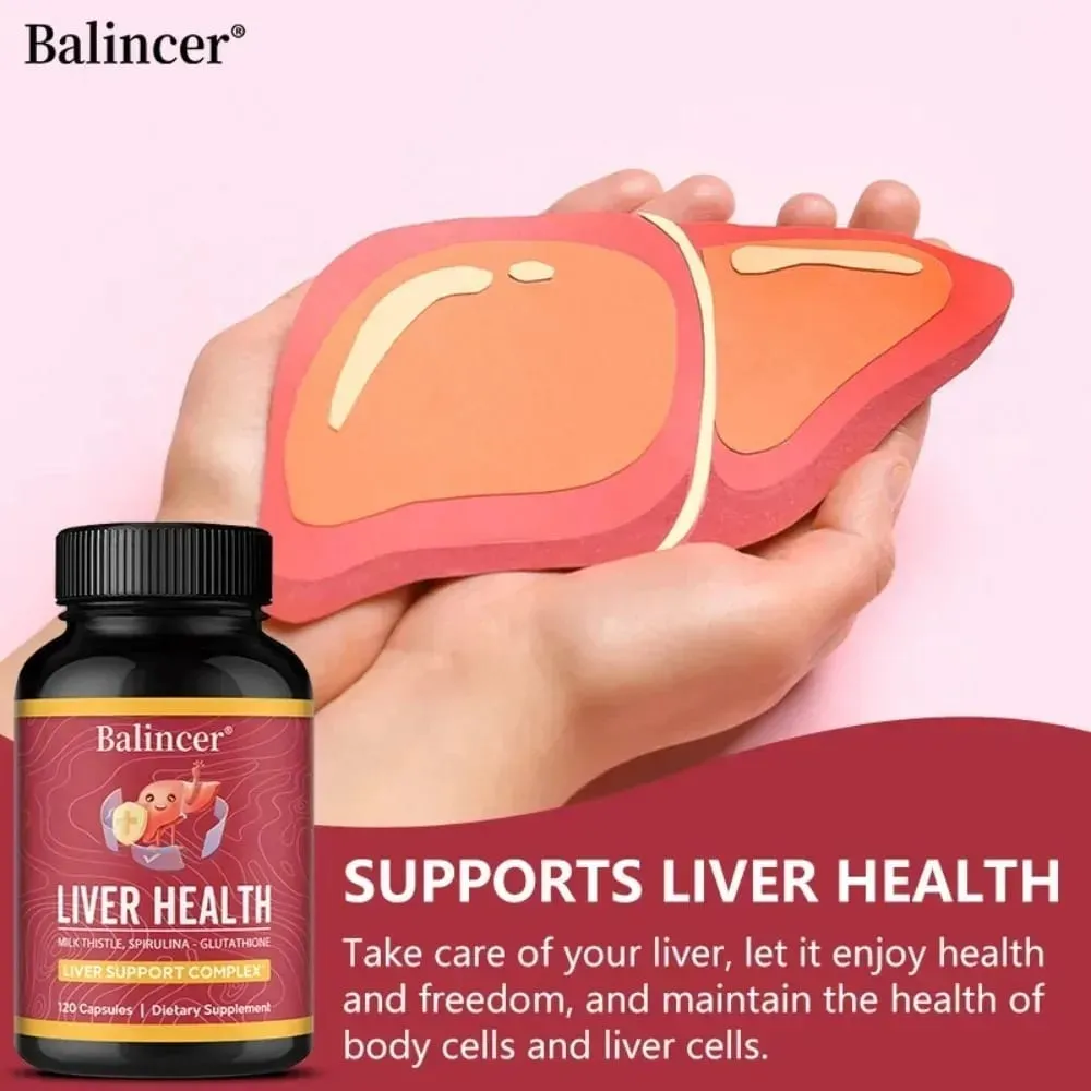 Liver Cleansing Detox Capsules Health Liver Support Colon Cleansing Repair Natural Herbal with Dandelion Milk Thistle — image 6