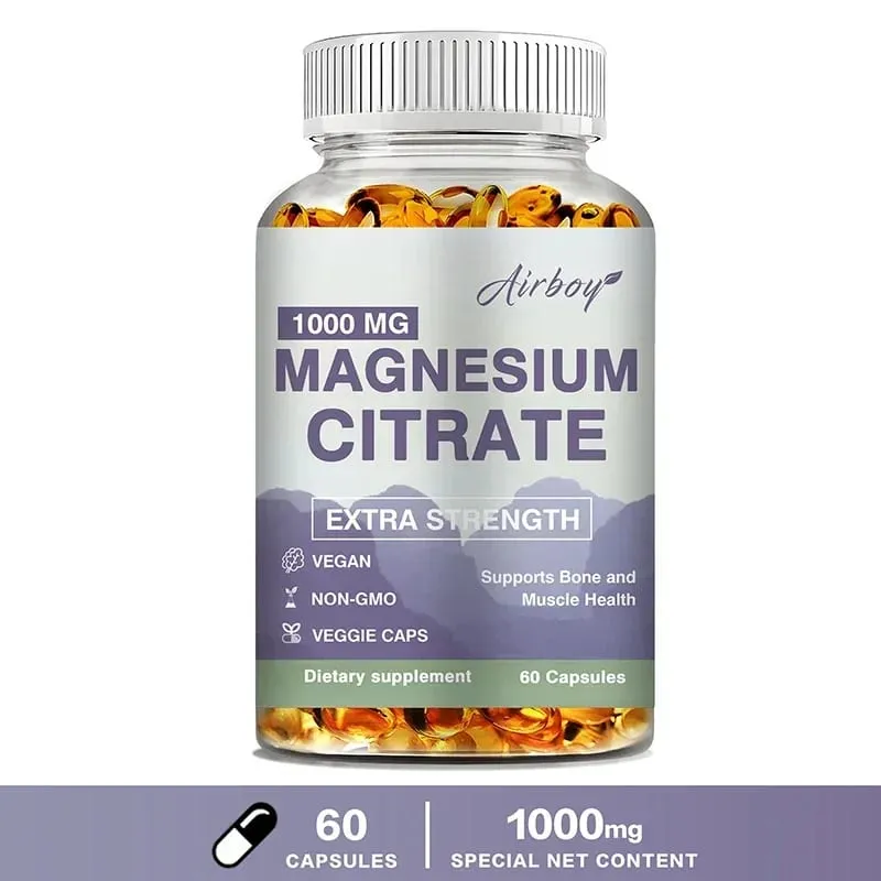 Citrato de Magnésio - Suplemento para Relaxamento do Estresse Osso Sono Coração Saúde Nervo Músculo e Metabolismo — image 10