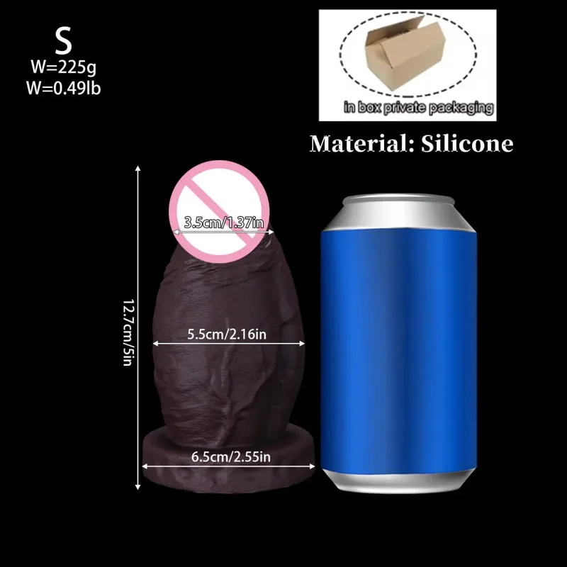 New Realistic Big Huge Thick Anal Dildo Butt Plug Giant Large Soft Silicone Anal Plug Expander Training Adult Sex Toys for Women — image 13