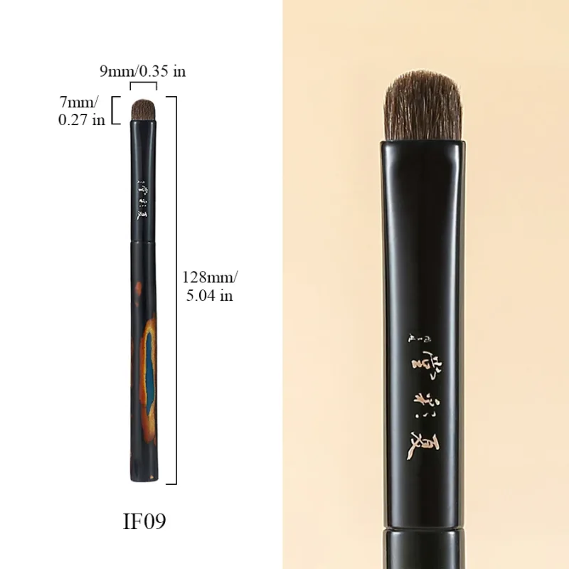 Soft Mixed Sable Lynx Goat Hair Hand Crafted Makeup Brush Eye Shadow Blending Brush Luxury Chinese Lacquer Handle Makeup Brushes