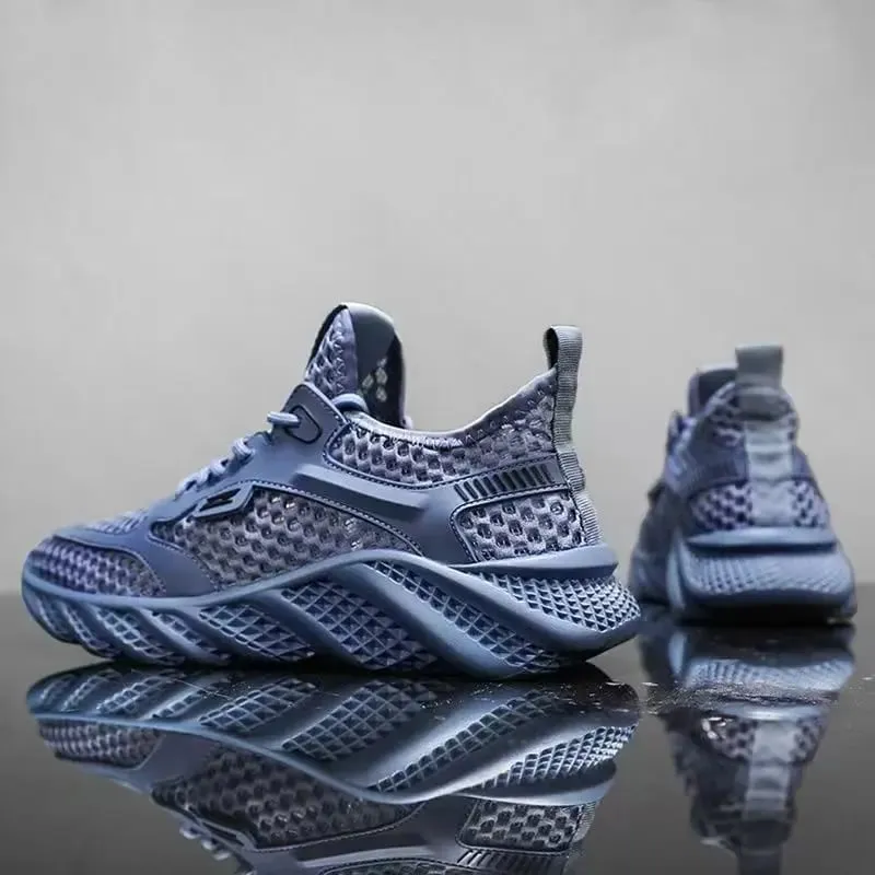 2026 Men's Sports Shoes Breathable Air Mesh Casual Style Summer Shoes PVC Outsole Round Toe Low Cut Comfortable Running Shoes — image 1