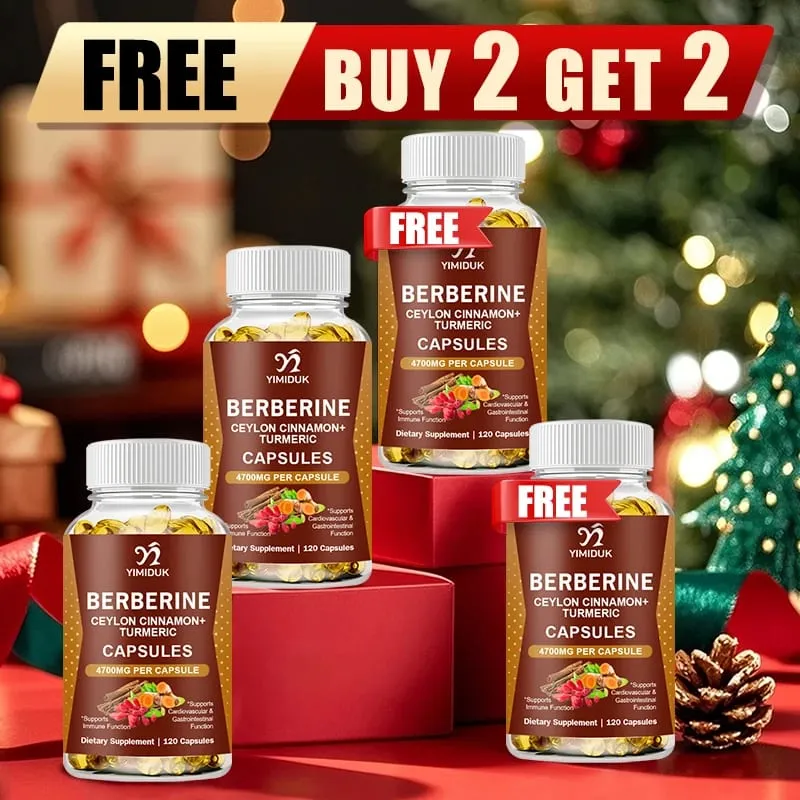 Berberine 4700 Mg Supplement with Ceylon Cinnamon Support Heart Health Immune System Healthy GI & Cholesterol Gluten-Free — image 2