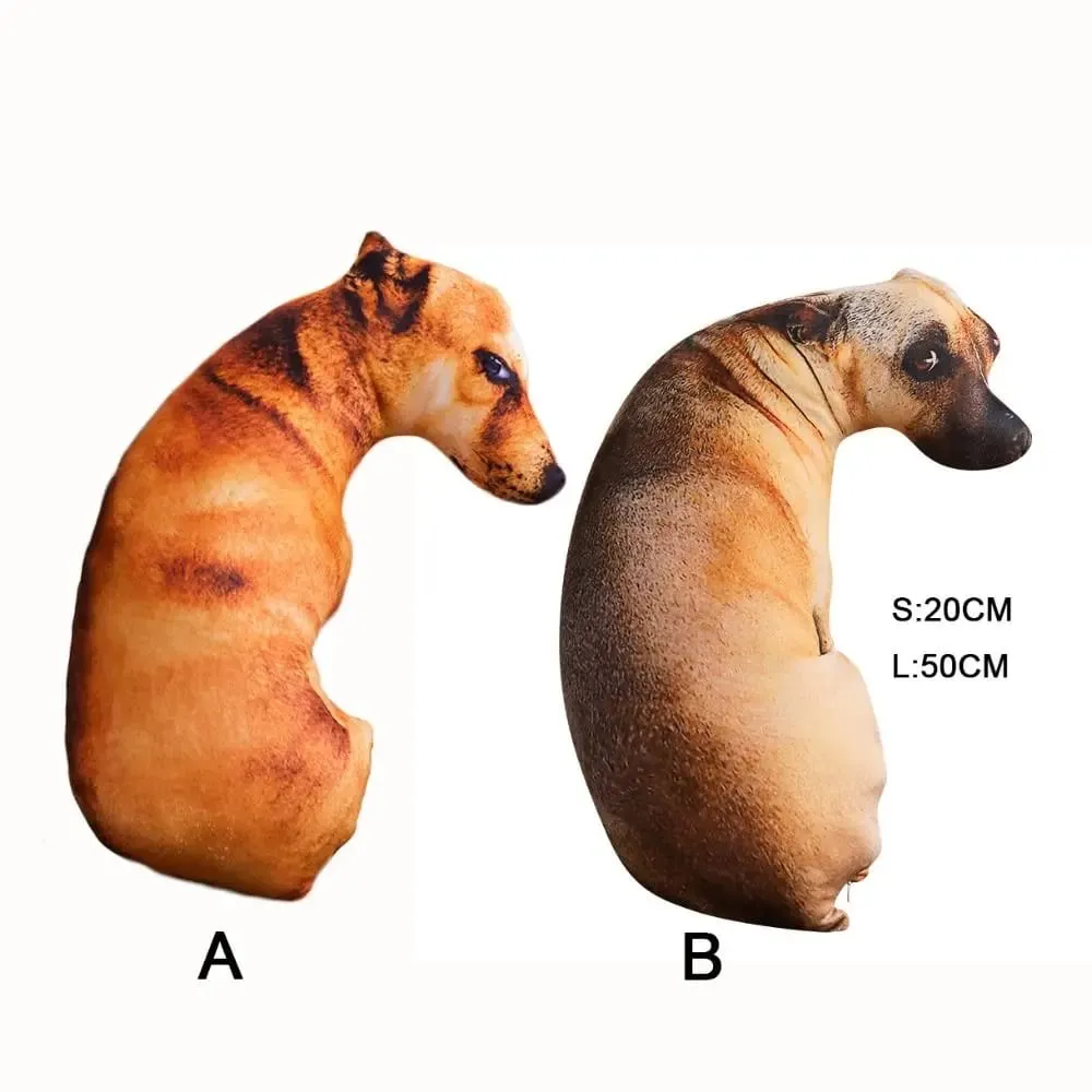 Hound 3D Lifelike Animal Throw Pillow Soft Dog Pillow Creative Cushion Home — image 7
