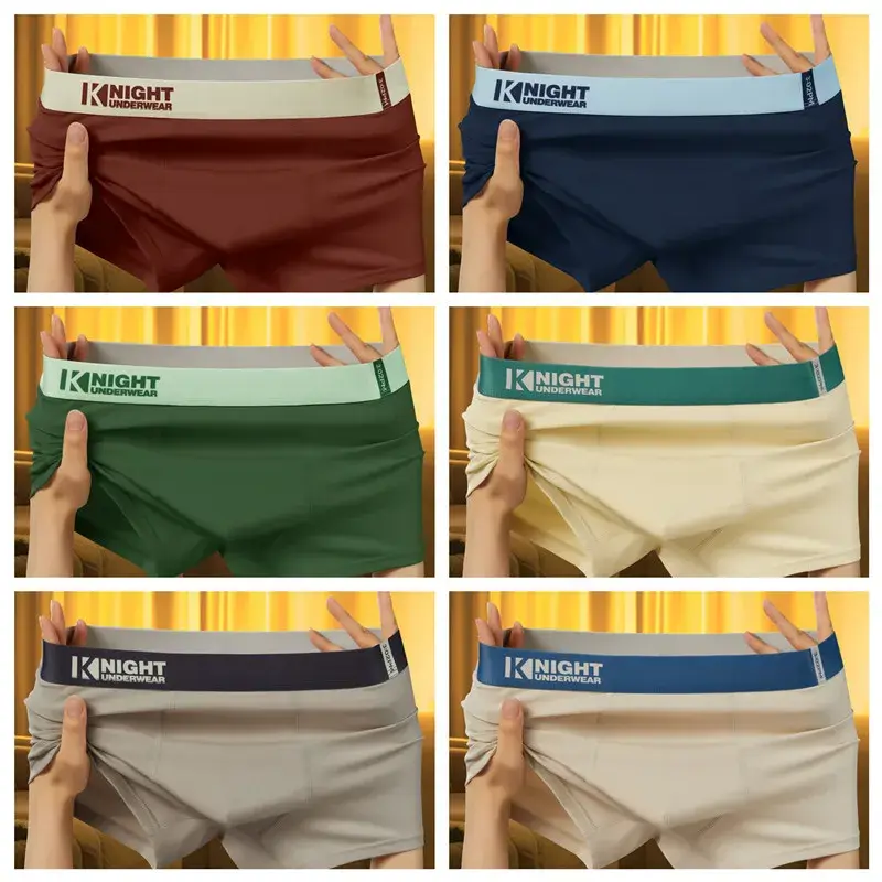 Cueca boxer esportiva masculina, bolsa convexa em u, verde, boxer homme, elástico, para meninos, calção de banho confortável, calcinhas deslizantes — image 5