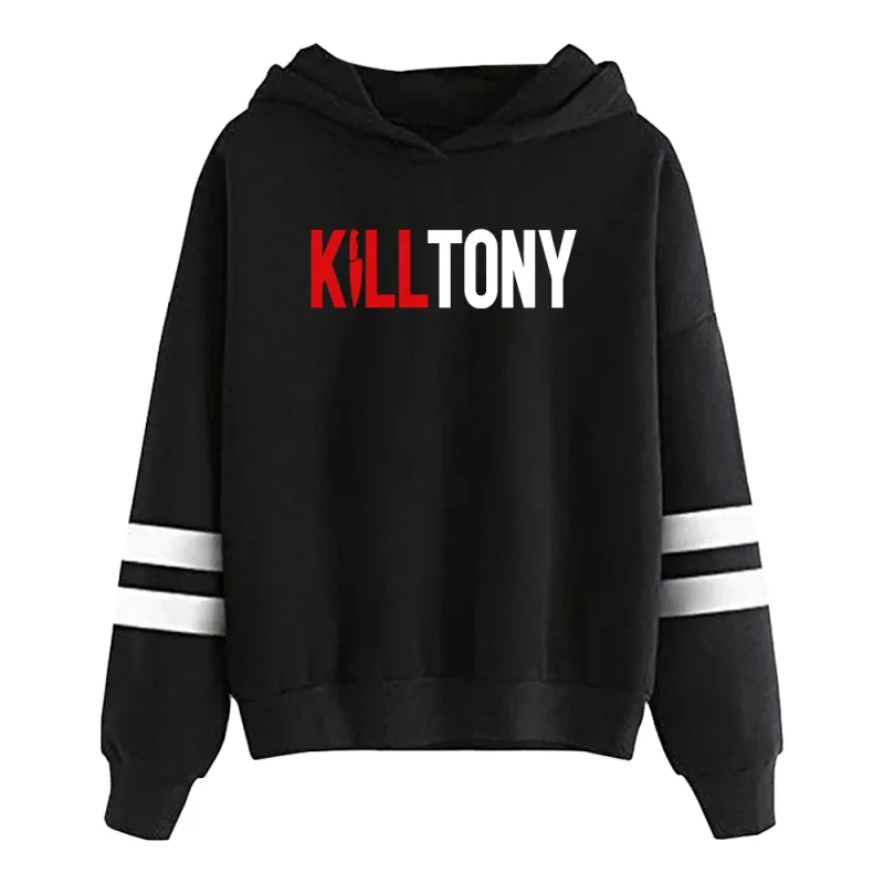Kill tony merch moletom unissex com bolsos barras paralelas manga streetwear mulheres homens moletom com capuz roupas engraçadas — image 1