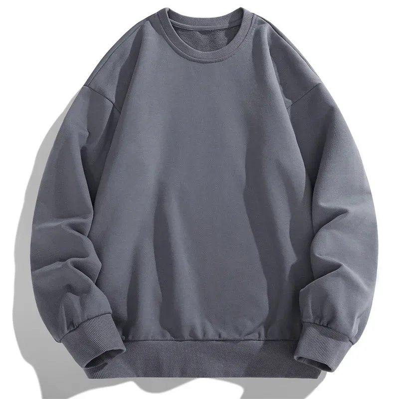 Moletom masculino 2026 primavera outono fino manga longa hoodies sólido pulôver casual esportes de fitness roupas masculinas streetwear topo — image 6