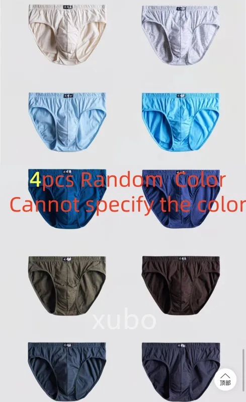 Cotton Men's Briefs Underwear - Male Knickers Panties Pant Shorts 2025 Sexy 5XL 6XL Sizes - 2/3/4/5Pcs/Lot — image 12