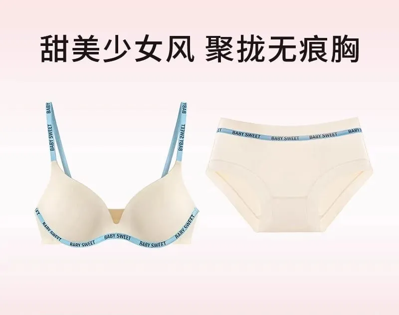 Seamless Wirefree Bra For Young Girls Light Padding Push Up Effect Bralette Set Pure Style Comfort Underwear Teens Lingerie AU — image 14