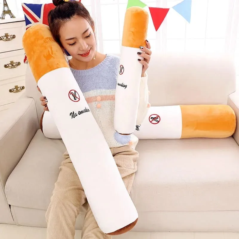 Hot Decoration Creative Smoking Cylindrical Sleeping Cushion Cigarette Pillow Plush Toys Fashion Boyfriend Birthday Gift — image 10