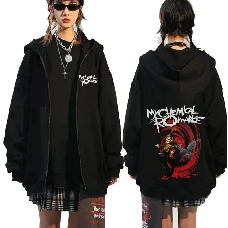 Rock Band My Chemical Romance Mcr Dead Zipper Hoodie Black Parade Punk Emo Zip Up Sweatshirt Men Fashion Vintage Hip Hop Hoodies — image 19