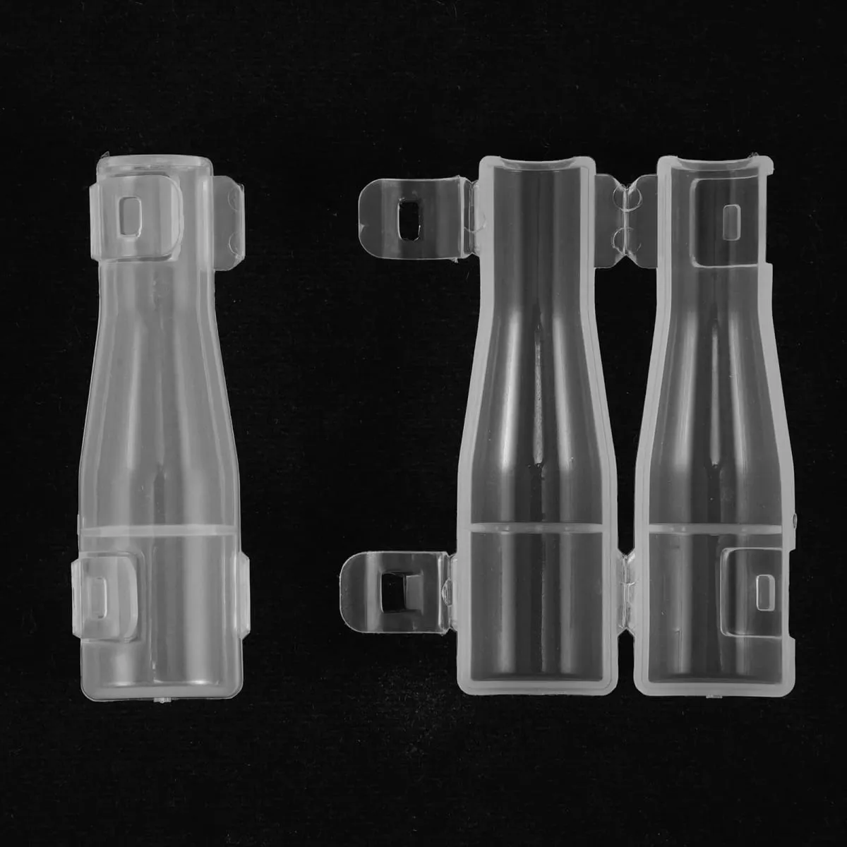 10Pcs Clear Plastic Makeup Brush Guards Dust Covers for Round Brushes Tool Protection and Organization