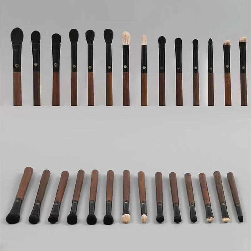 Soft Saibikoho Goat Hair Eye Shadow Blending Brush Professional Handmade Makeup Brush Ebony Wood Handle Makeup Brushes