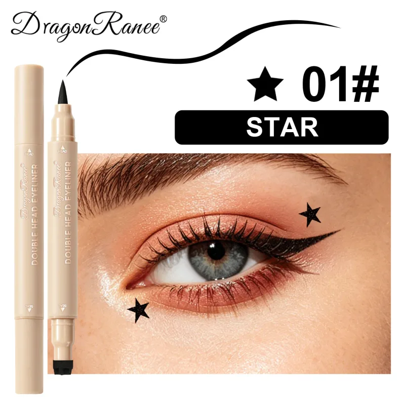 2-in-1 Dual-Ended Stamp Eyeliner Pen 20 Colors Waterproof Liquid Eyeliner with Stamp Tip Quick Dry Eye Makeup for Beginners — image 9