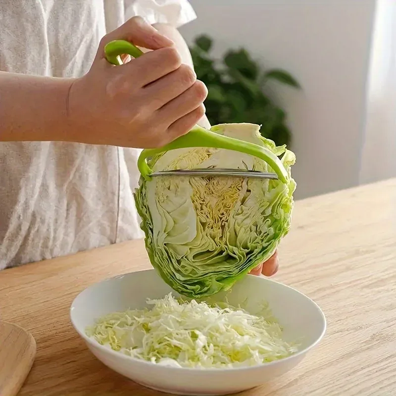1pc Multifunctional Large Cabbage Shredder and Slicer - Food-Safe Vegetable Cutter Suitable for Lettuce with Wide Blade Peeler — image 2