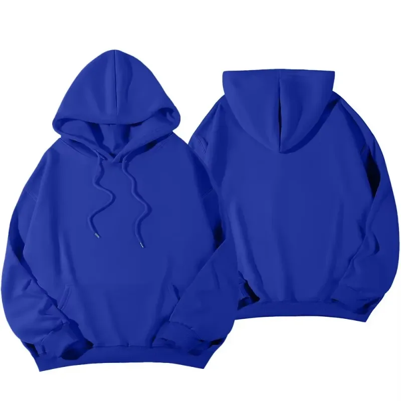 Women candy colored dopamine sweatshirt in spring and autumn colors, oversized shoulder long sleeved pullover hooded sweatshirt — image 15