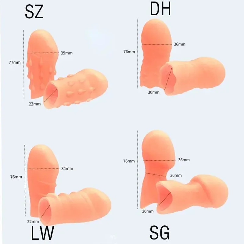 Takpan ng Glans Pagpapalaki ng Titi Sleeve Foreskin Corretion Cock Ring Penis Extender Delay Ejaculation Sex Toys para sa Mga Lalaking Pang-adultong Laruan — image 5