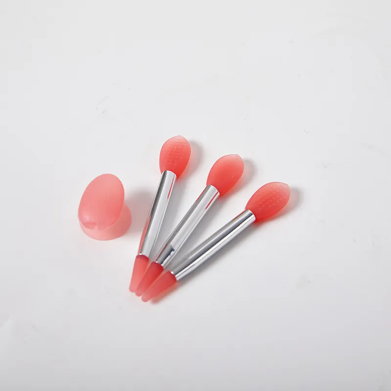 【3PCS Silicone Lip Balms Lip Mask Brush With Sucker Dust Cover Makeup Brushes Lip Film Anti-lost Dust Cover】 — image 1
