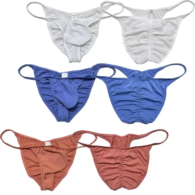 Men's Soft Micro Briefs Underwear Breathable Lightweight Ultrathin Bikini Briefs Men Low Rise Mini Triangle Cut Mini Panties — image 8