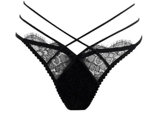 Fransk spetsbroderi Korsrem Underkläder Set Mesh Push Up BH Trosa Ihålig Sexig Kvinnor Intim Underkläder Kostym S-XL Festkläder — image 9