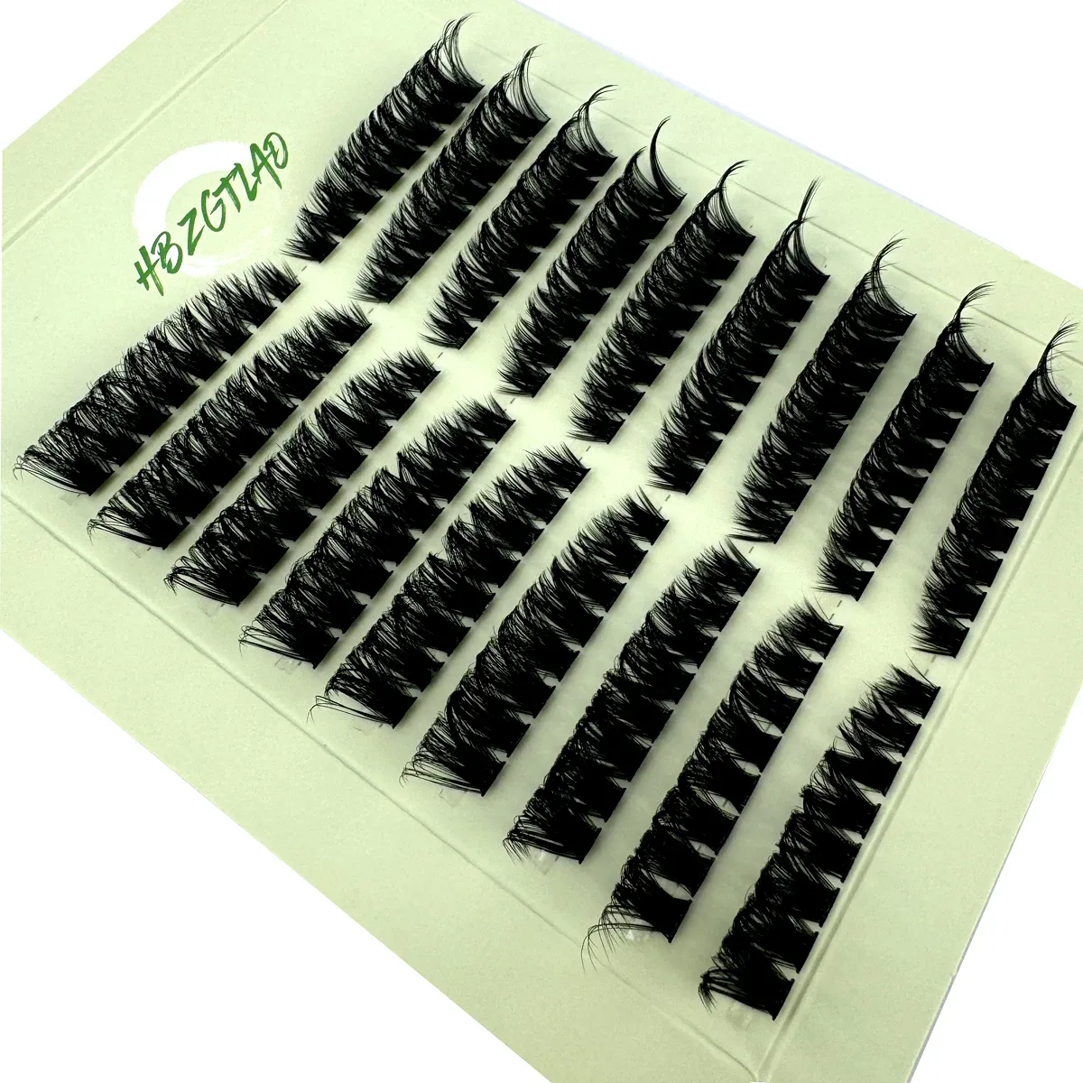 9-row fluffy curly eyelash bundle extension line 60D/80D left/right cat eye eyelash extension line can be reused — image 2