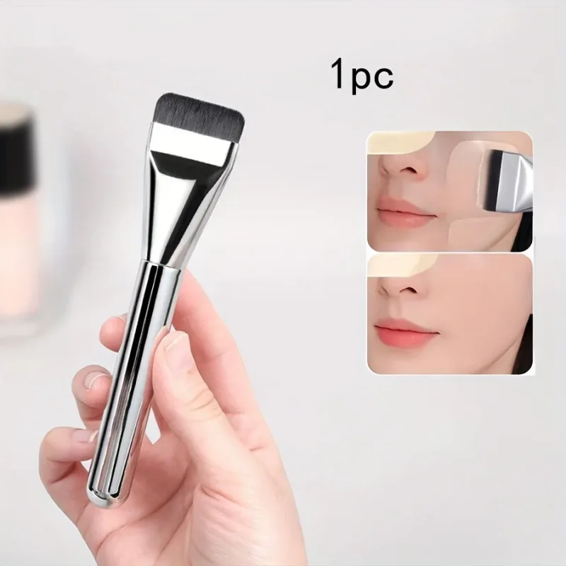Multi-Use Ultra Thin Foundation Brush Lightweight Face Contour Brush Flat Contour Brush Blending Foundation Cream Makeup Brushes — image 8