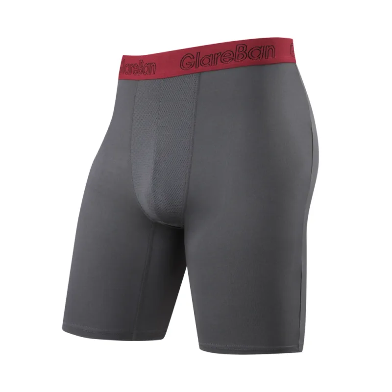 4 Stück gemischte Farben, schnell trocknende Boxershorts mit langem Bein, Unterhose, Unterwäsche für Zuhause und Sport, hochwertige Herrenhöschen — image 35