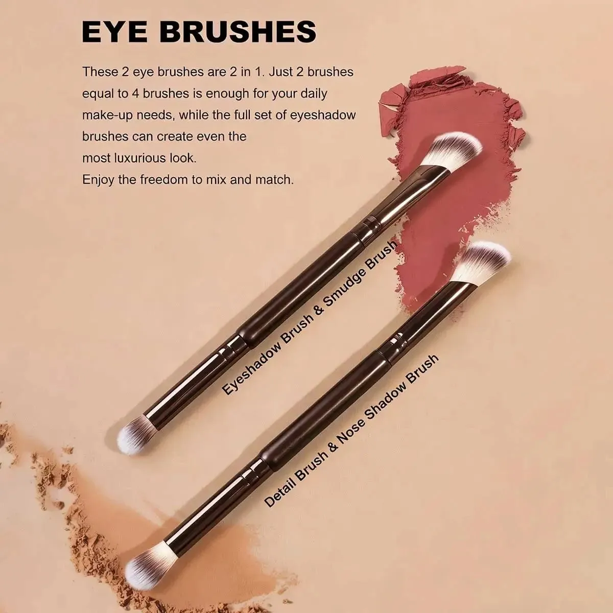 6/7/11PCS Professional Makeup Brush Set Foundation Concealer Powder Eyeshadow Blush Kabuki Blending Brushes — image 2