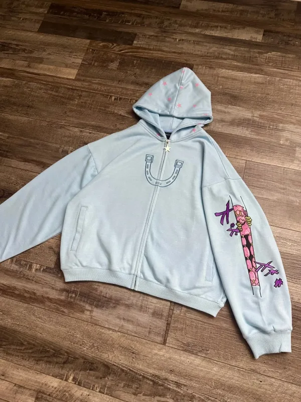 Y2k stands hiphop jojo aventura bizarra hoodies harajuku oversized das mulheres dos homens com zíper moletom hip hop casal rua moletom — image 9