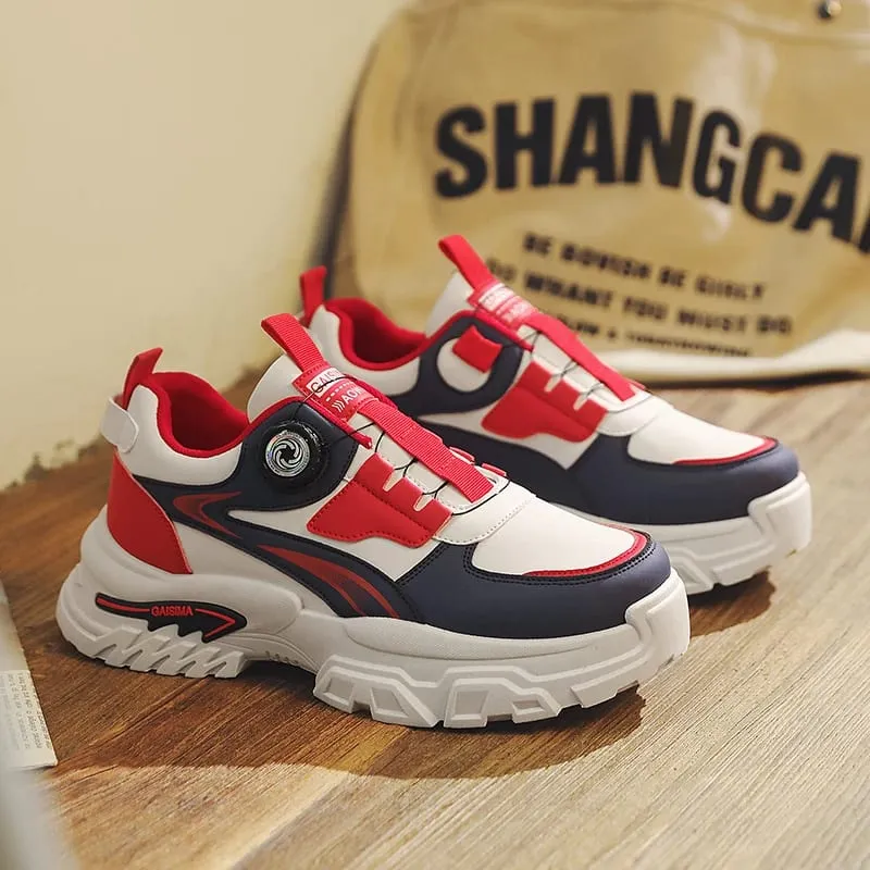Autumn New Men's Versatile High-Top Trendy Thick-Soled Running Shoes Casual Fashion Sneakers Suitable for Outdoor Sports — image 5