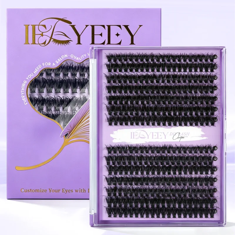 5D Volume Fluffy Lashes Clusters 50D-150D Natural Thick Mink Cluster Lashes 10-18mm Mixed Length DIY Eyelash Extensions — image 10