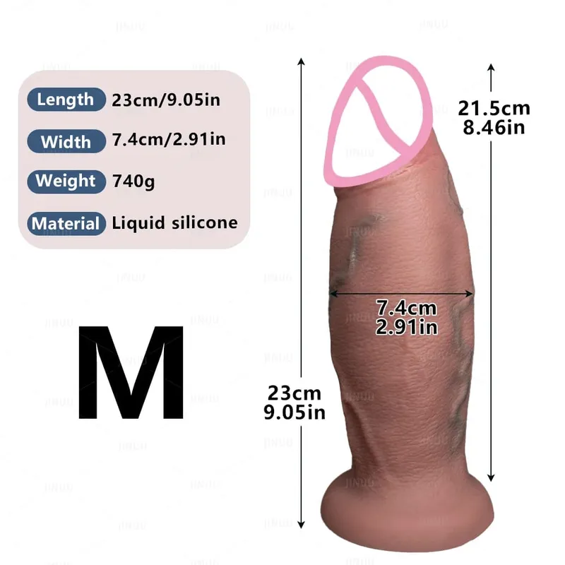 Τεράστια ρεαλιστική Dildo Fantasy Long πέους Big Dick Βεντούζα Dildos για γυναίκες Γίγαντα πρωκτικά παιχνίδια σεξ Dildo για γυναίκες Άντρες Gay