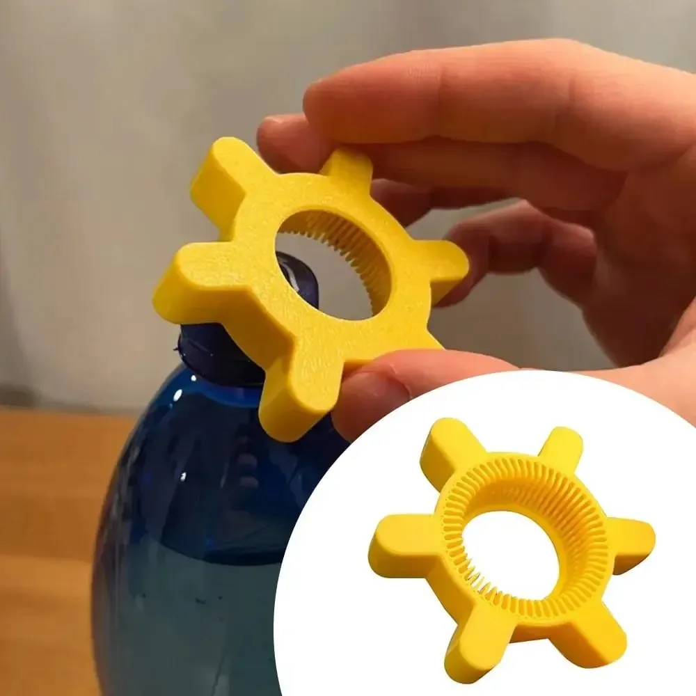 Portable Multi-function Bottle Cap Opener Yellow Bar Supplies Rotary Bottle Opener Plastic Bottle Opener Kitchen Tool — image 9