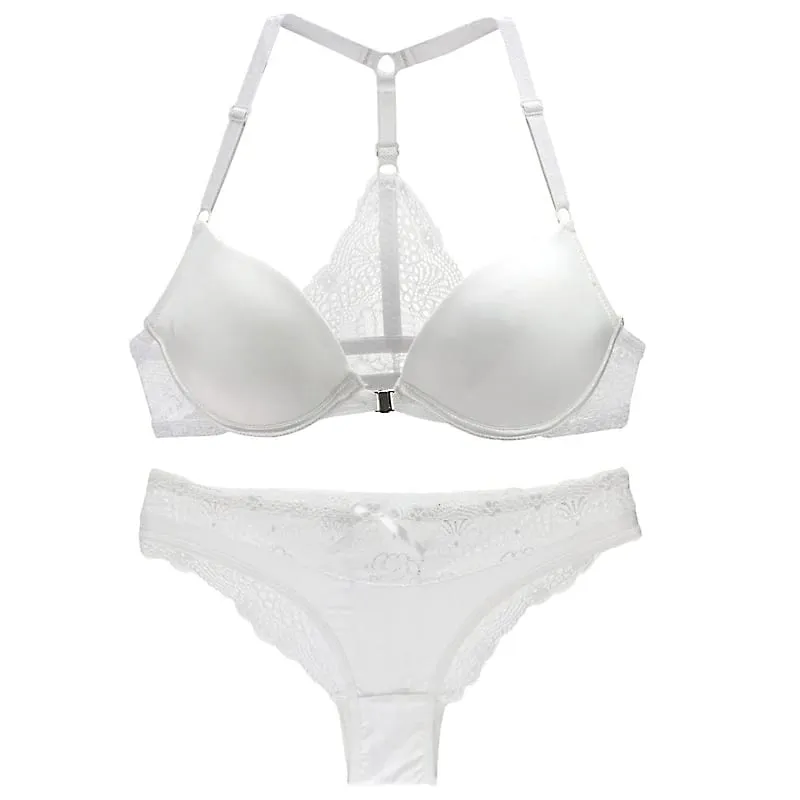 Dainafang novo conjunto de sutiãs sexy v profundo y-line cintas japão e coreia do sul rendas roupa interior feminina abc cup lingerie feminina — image 6