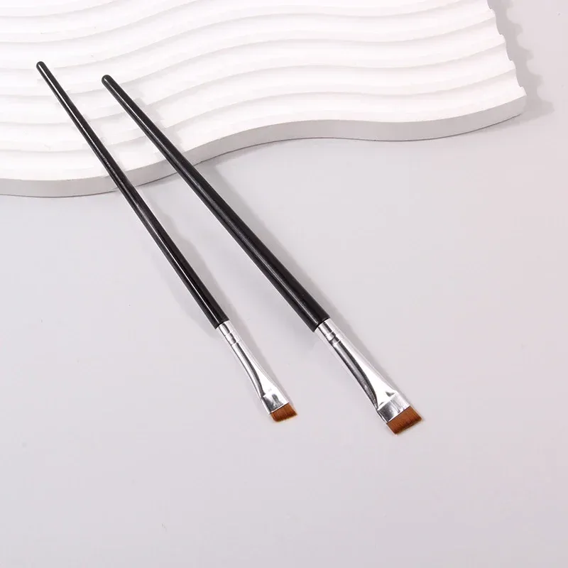 Karsyngirl 2/3Pcs Blade Eyeliner Brush Eyebrow Brush Portable Flat Fine Eye Liner Brow Contour Makeup Brushes Makeup Tool — image 4