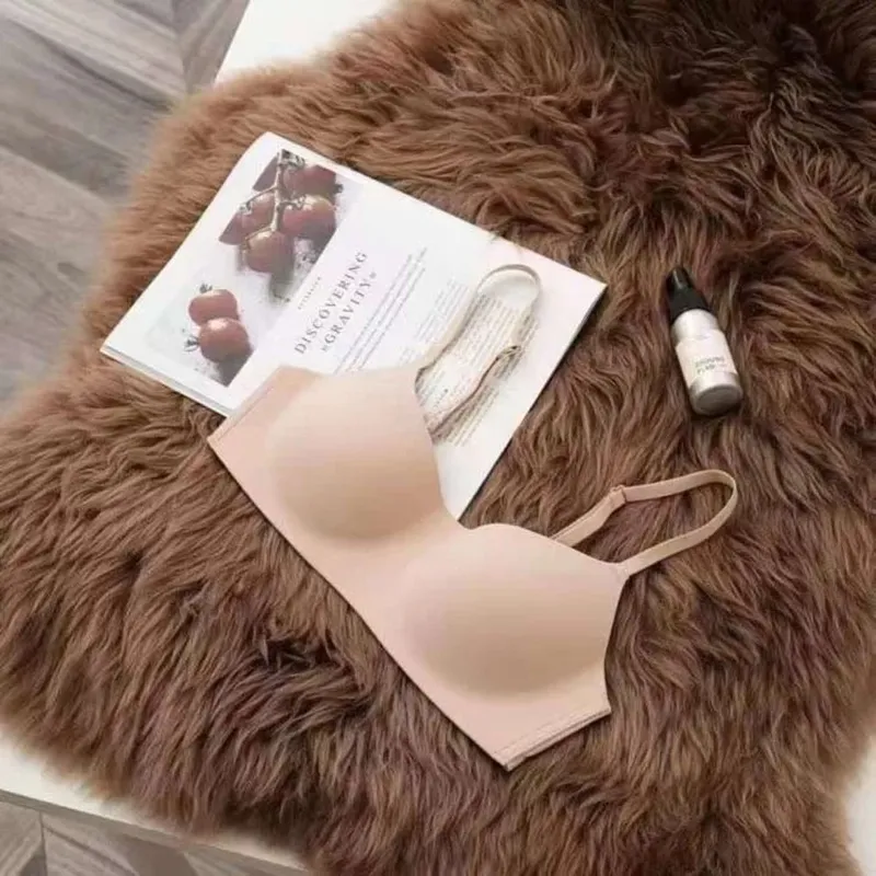Soft Comfort Wireless Bra Breathable Fabric Thin Cup Push Up Bra Gathered Design Non-Wire Tube Top Bras Lingerie Beauty — image 9